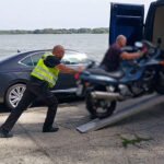 policie zabavuje motocykl