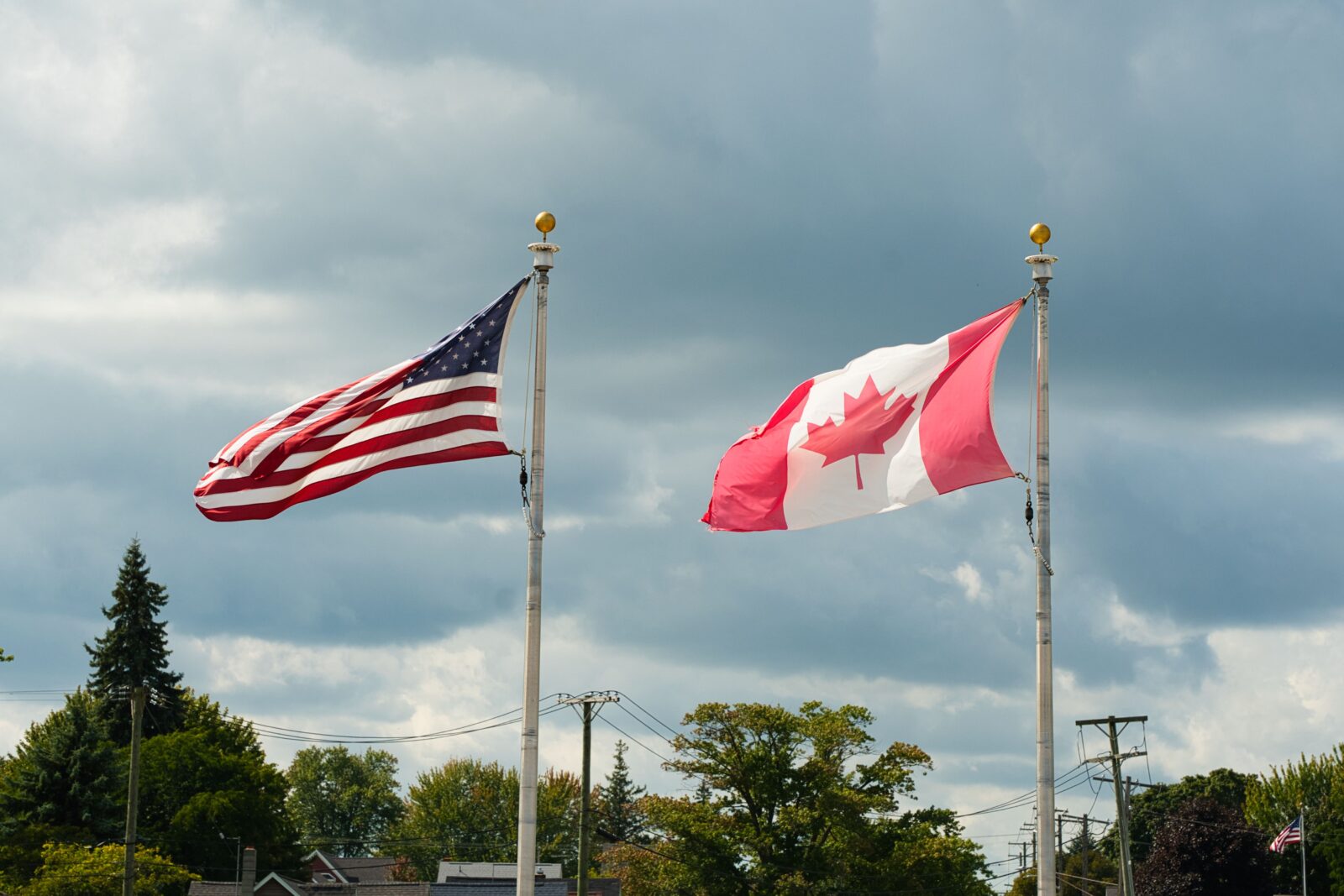 vlajka canada a usa