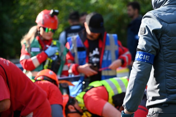 Policisté nacvičovali zásah ve Skalici u České Lípy 2